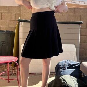 Vintage Marnie west Black pleated Skirt